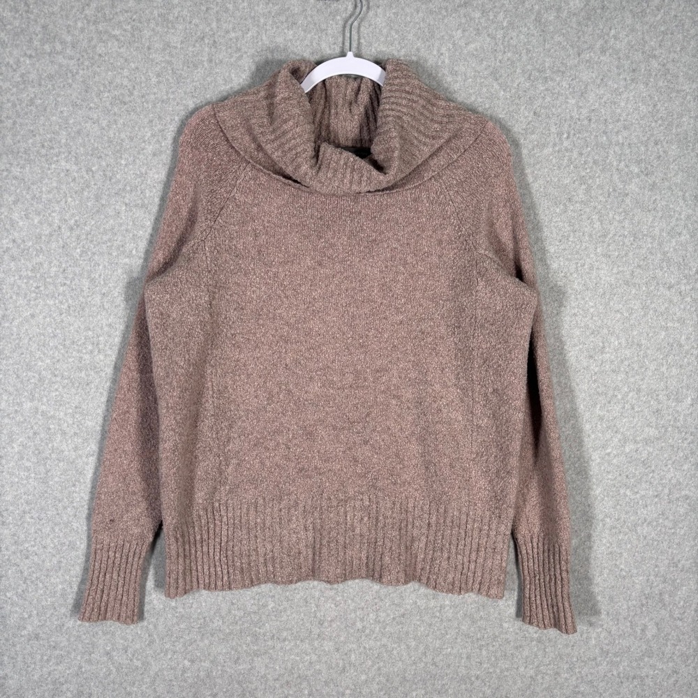 French Connection Nubby Cowl Neck Sweater Medium‎ Wool Cotton Heritage Cozy Farm